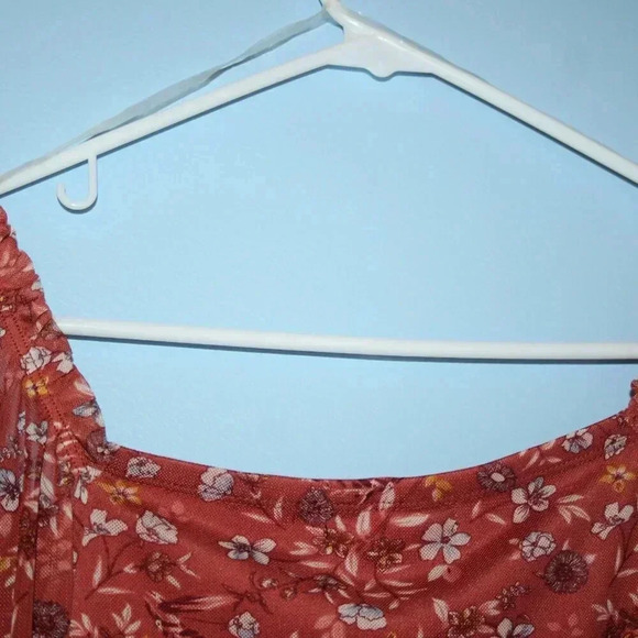 Almost Famous Floral Blouse Top Multicolor Sized Medium - Picture 7 of 15